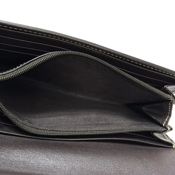 GUCCI Lovely Brown Light Brown Dark Brown Jacquard Leather -168-081225 - Picture 4 of 5